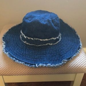 Zara floppy denim hat